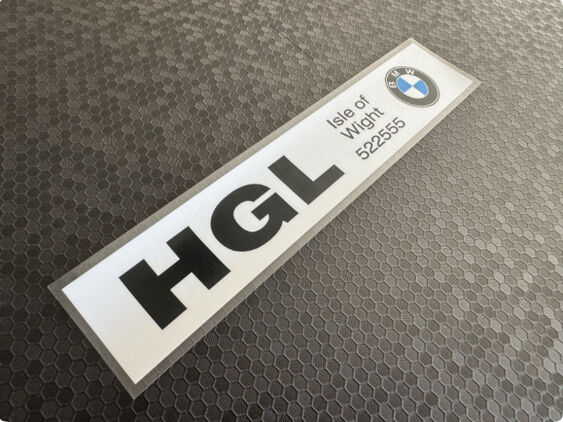 HGL - BMW - Isle of Wight - Dealer Sticker