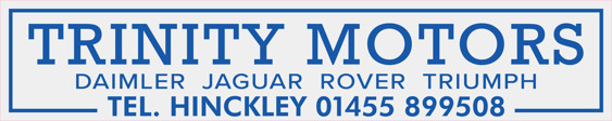 Trinity Motors - Daimler Jaguar Rover Triumph - Hinckley - Dealer Sticker