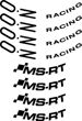 OZ Racing MS RT Wheel Decals Black