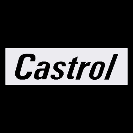 Castrol Oil Black-White Decal