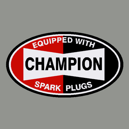 Champion Spark Plugs Decal