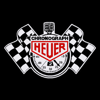 Heuer Chronograph with Flags Decal