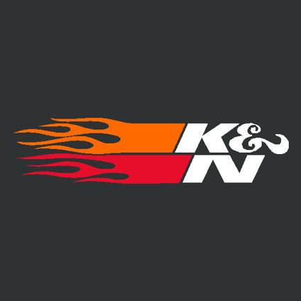 K & N Flames Decal