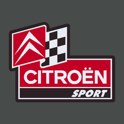 Citroen Sport Decal with Logo and Flag