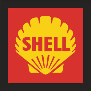 Shell Oil Vintage Square Decal