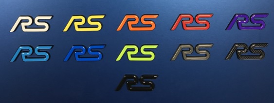 RS Replacement Black Badges with GEL Inlay