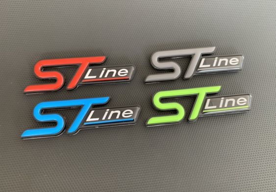 ST Line Perspex Badge with Gel Inlay