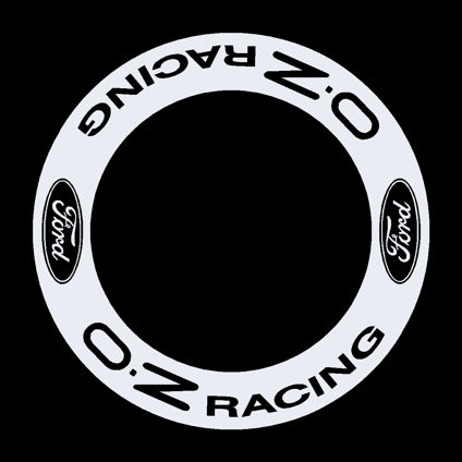 OZ Racing with Ford Logo Wheel Decals