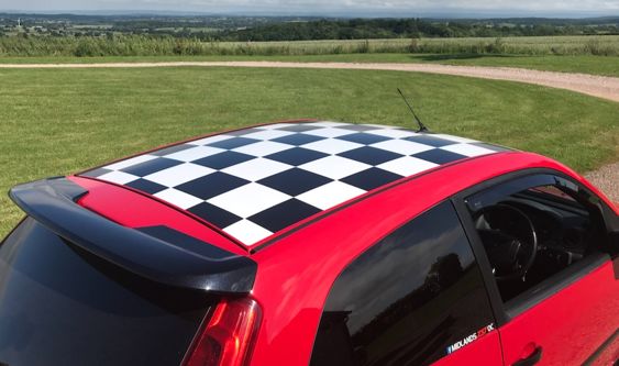 Fiesta Mk6 Zetec S Anniversary / Celebration Chequered Roof Kit