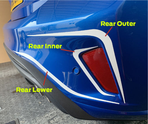 Focus Mk4 Body Accent Stripes - REAR