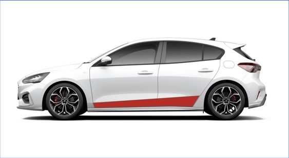 Focus Mk4 Side Stripes - Lower