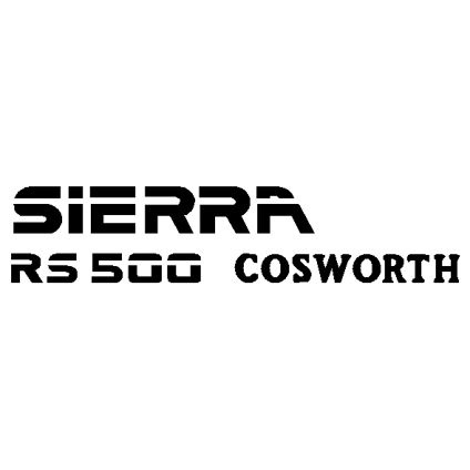 Sierra RS500 Cosworth Tailgate Decal