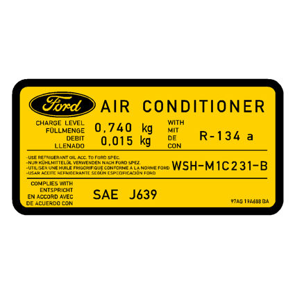 Air Conditioning Decal - 0.740kg