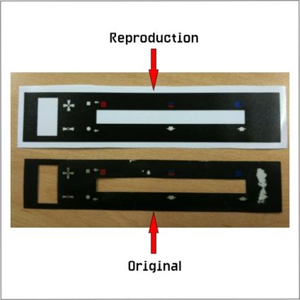 Escort Mk2 Heater Control Decal