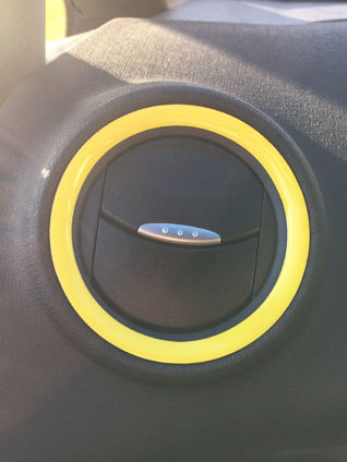Fiesta Mk7 - GEL Badge Rings for Heater Vent Surrounds