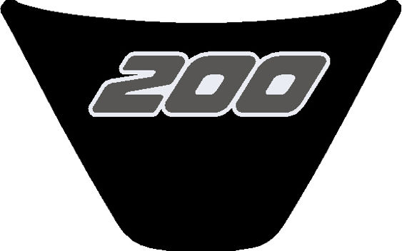 Fiesta Mk7.5 Lower Steering Wheel Badge - 200 Logo