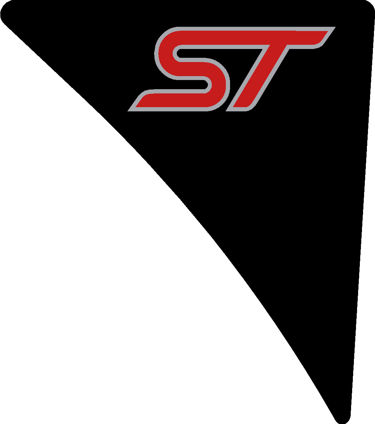 Fiesta Mk7.5 'ST' Wing GEL Badges - PAIR