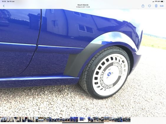 Focus RS Mk1 1/4 Panel Stoneguards - Extended Version