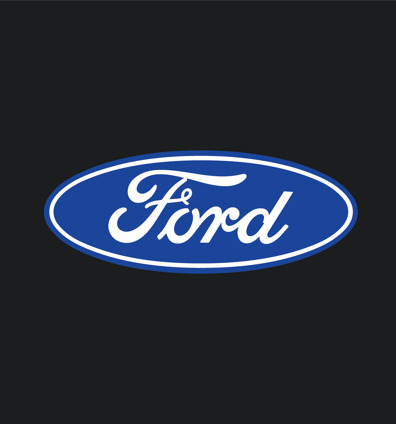 Ford Oval - Blue and White