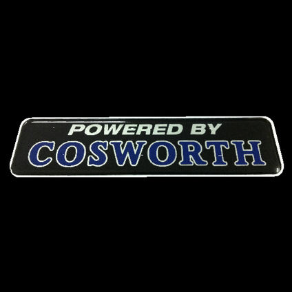 Powered by Cosworth Gel Badge