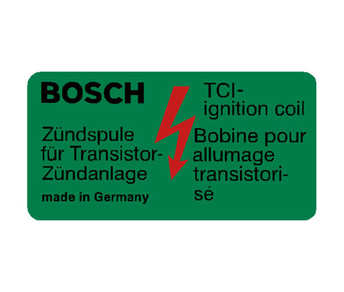 Bosch Coil Decal - Green - Made in Germany