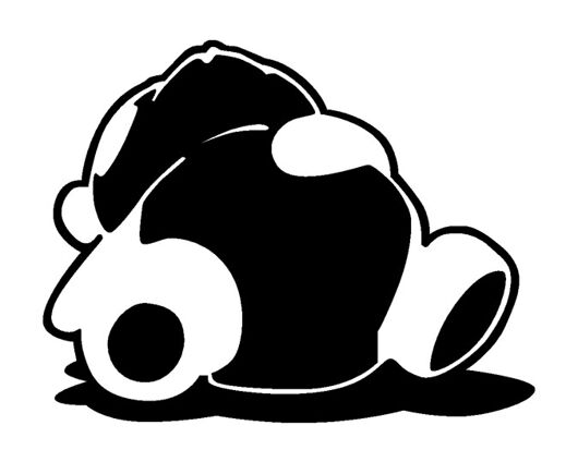 Sleepy Panda Decal