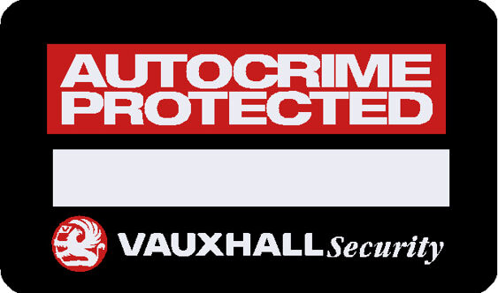Vauxhall - Autocrime Protected Decal