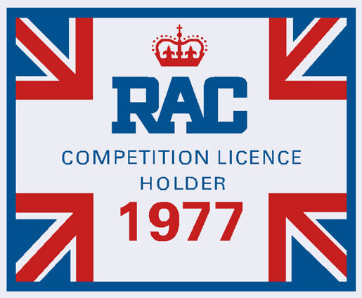 RAC Competition Licence Holder 1977 Decal