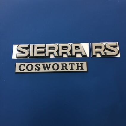 Sierra Sapphire RS Cosworth 4x4 Bootlid Badge SET