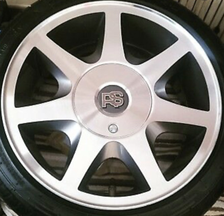 Ford 7 Spoke Diamond Cut Wheel Centre Gel Badges