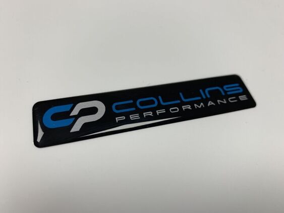 Collins Performance - Domed badge - 82x17mm