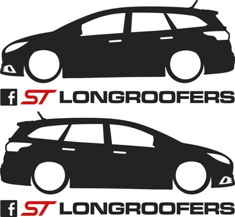 Longroofers Silhouette Decal - Focus Mk3 Pre Facelift