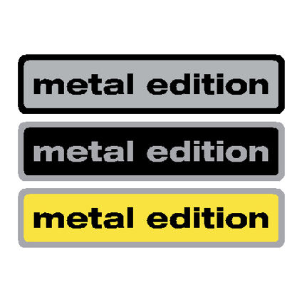 Metal Edition Oblong Gel Badge