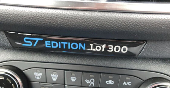 Fiesta Mk8 - Dash Badge - ST Edition 1 of 300