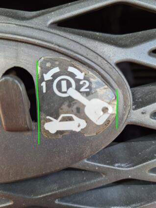 Mondeo Mk3 Bonnet lock decal