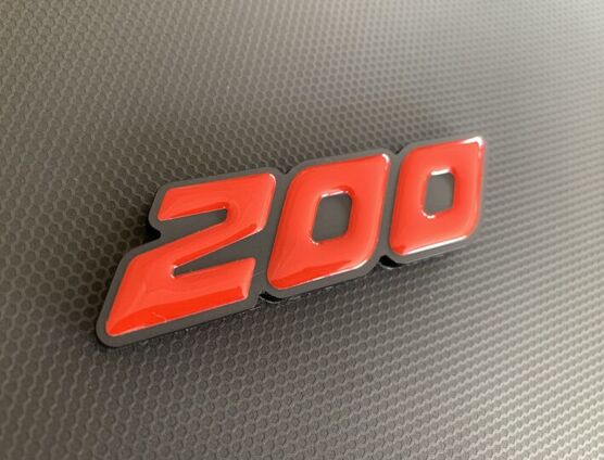 200 Perspex Badge with Gel Inlay