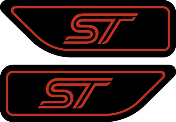 Focus Mk2 ST Wing Badges - Perspex Backed