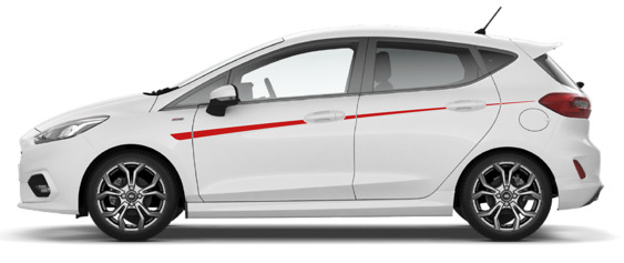 Fiesta Mk8 Single Upper Side Stripes - 5 Door ONLY