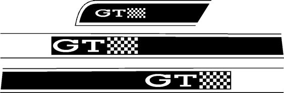 Escort Mk1 GT Stripe kit