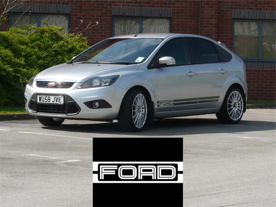 Focus Mk2 Lower Side Stripes - FORD Logo