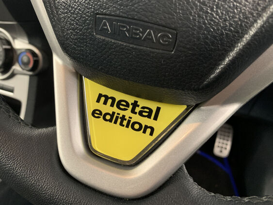 Fiesta Mk7 Lower Steering Wheel Badge - Metal Edition Logo