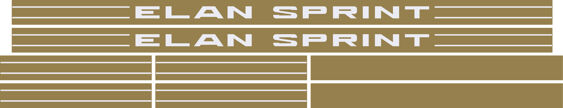 Lotus Elan Sprint Stripe kit
