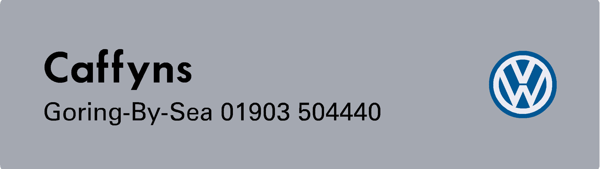 Caffyns Goring by Sea VW Dealer Sticker / DMB Graphics Ltd