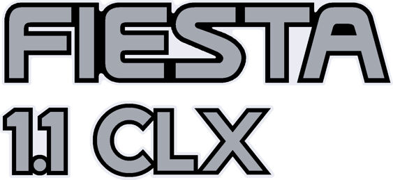 Fiesta Mk3 1.1 CLX Tailgate Decal