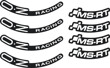 Transit Custom MS RT Wheel Decals BlackWhite