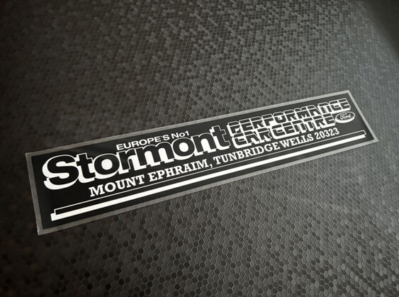Stormont Ford Performance Car Centre - Tunbridge Wells - Dealer Sticker