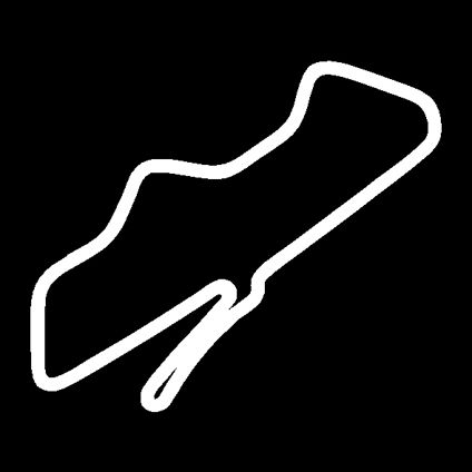 Neverbeen – Adesivo In Vinile Nurburgring 140x110mm Bianco – Senza Sfondo – Resistente Agli Agenti Atmosferici