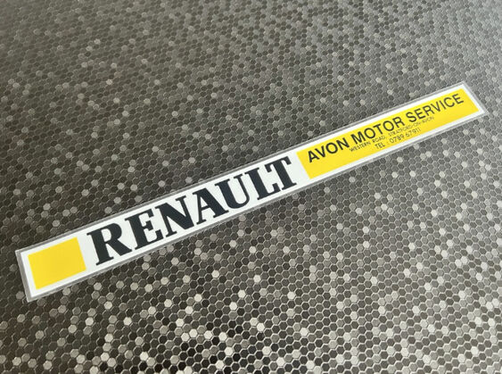 Avon Motor Service - Stratford upon Avon - Renault - Dealer Sticker