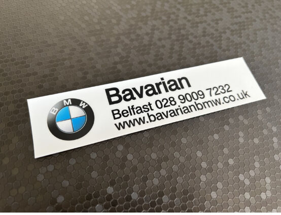 Bavarian BMW - Belfast - Dealer Sticker