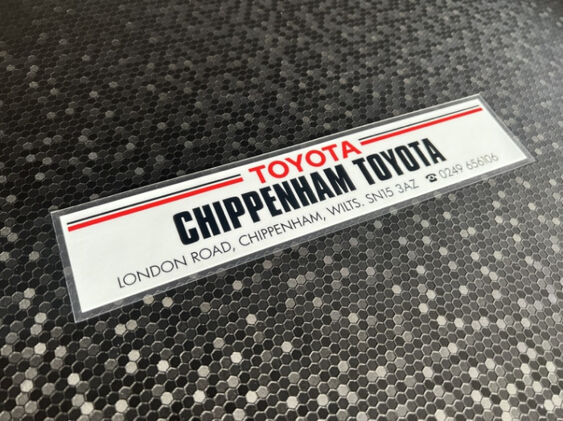 Chippenham Toyota - Wiltshire - Dealer Sticker